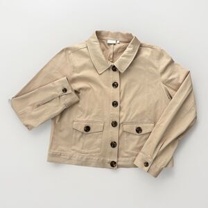 Spartina Jacket Womens Size Large Harlyn Khaki Blazer Button Up